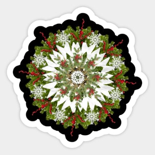 Paper snowflake mandala Sticker